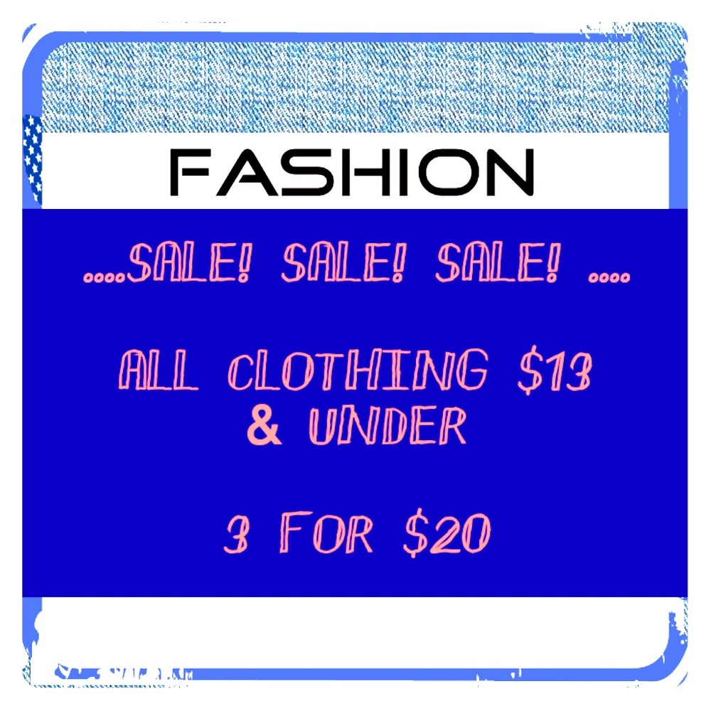 Women’s clothing sale